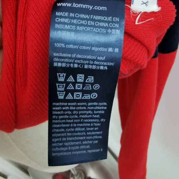 TOMMY HILFIGER COLOUR -BLOCKED HOODIE SWEATER - Picture 4 of 7